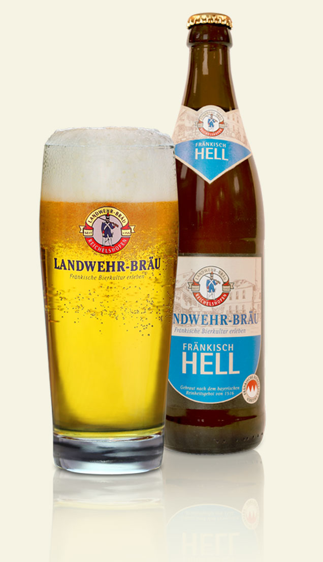 Helles Bier Landwehr Bräu Rothenburg 0,5l