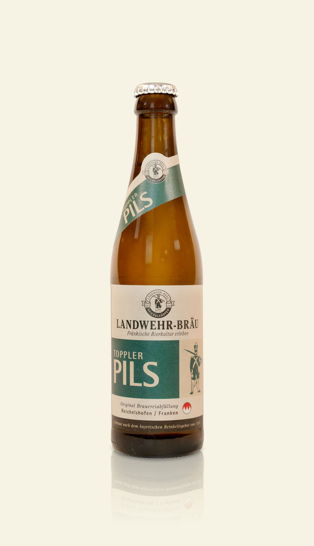 Toppler Pils Bier Landwehr Bräu Rothenburg