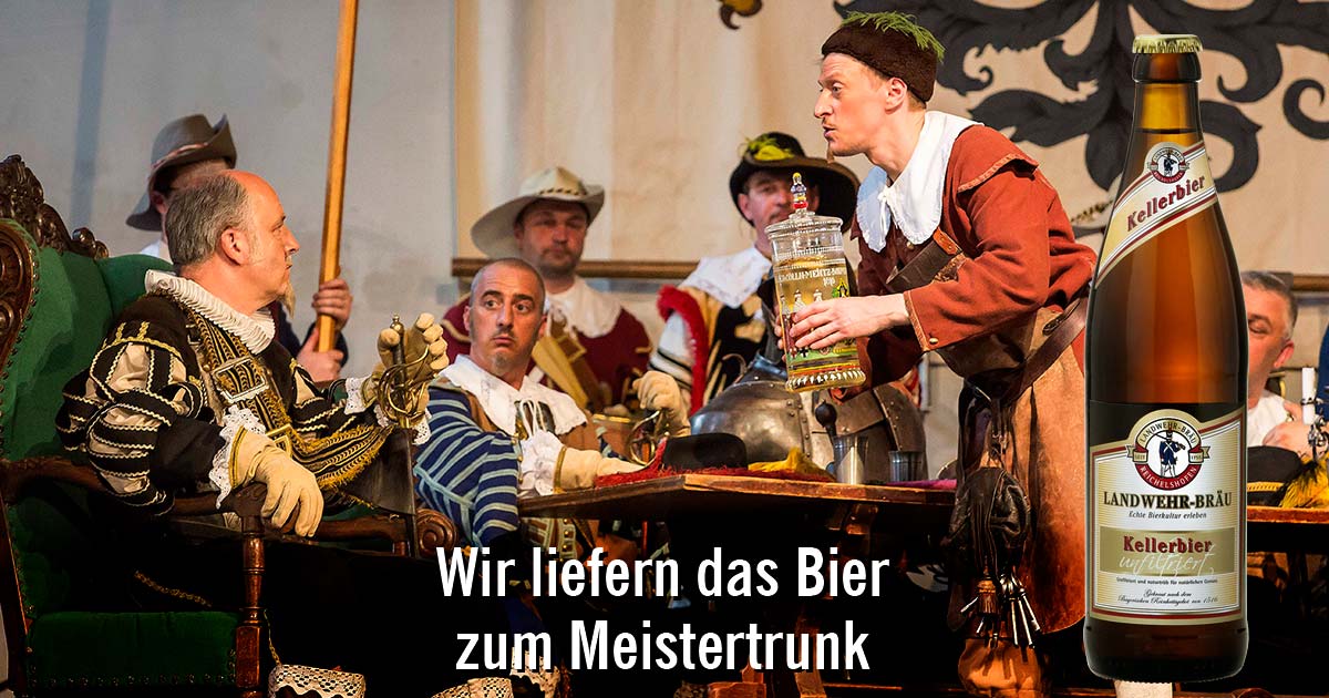Landwehr Bräu Meistertrunk  Rothenburg ob der Tauber Historisches Festival