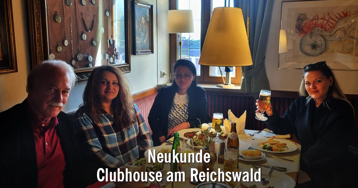 Neukunde Clubhouse im Reichswald Nürnberg Landwehr Bräu