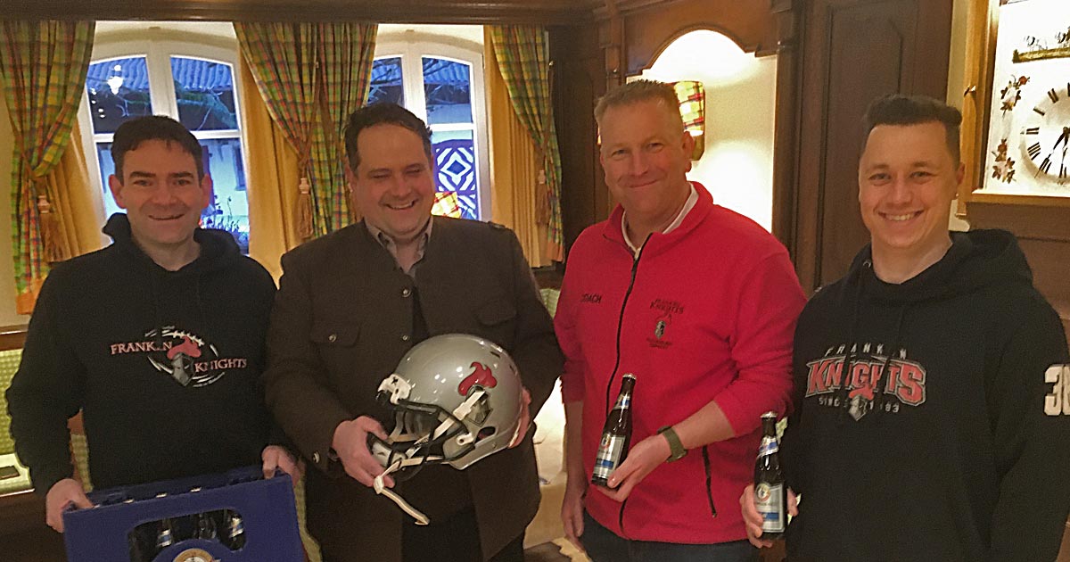 Landwehr Bräu Sponsor Franken Knights American Football