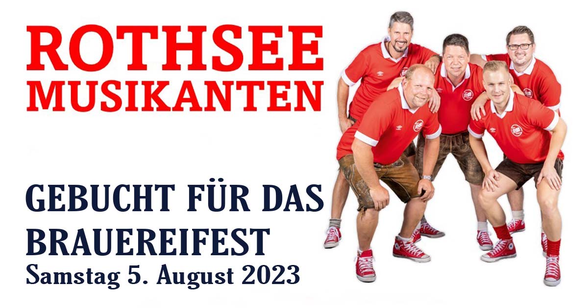 Rothsee musikanten beim Brauereifest Landwehr-Bräu