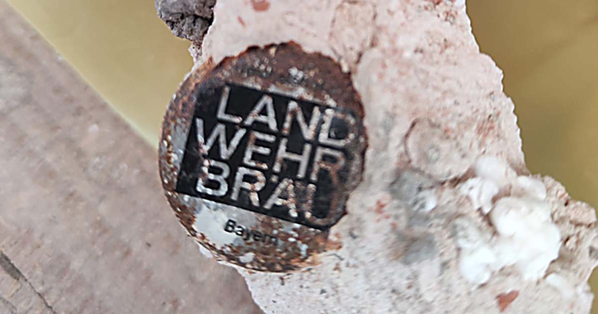 Historischer Kronkorken Fund