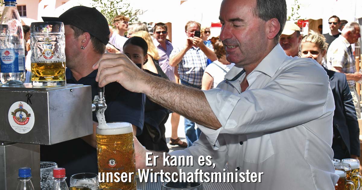 Hubert Aiwanger war zu Gast beim Johannitag im Landwirtschaftlichen Bildungszentrum in Triesdorf