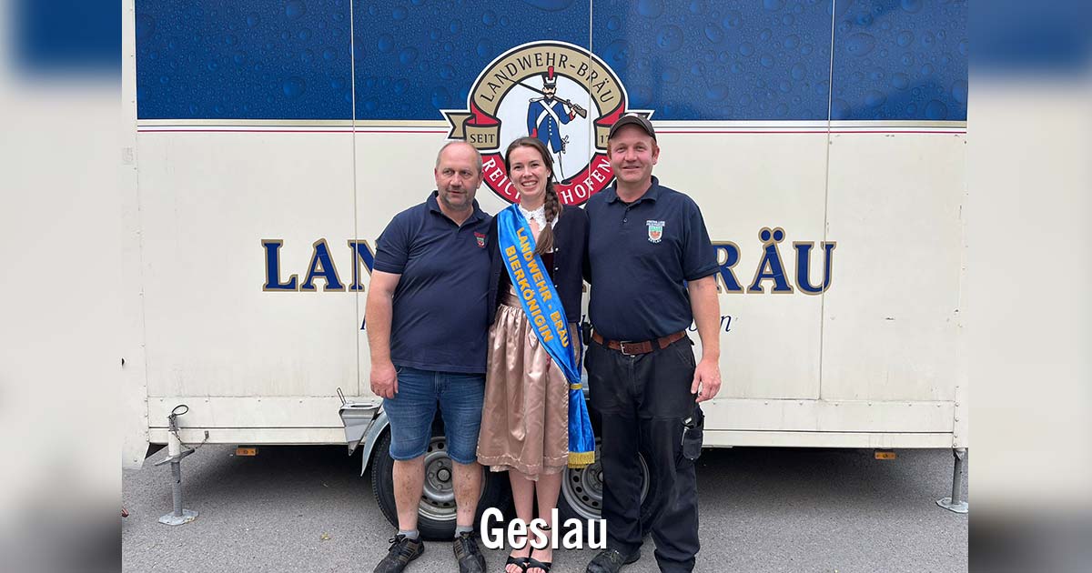 Bierkönigin Tina in Geslau