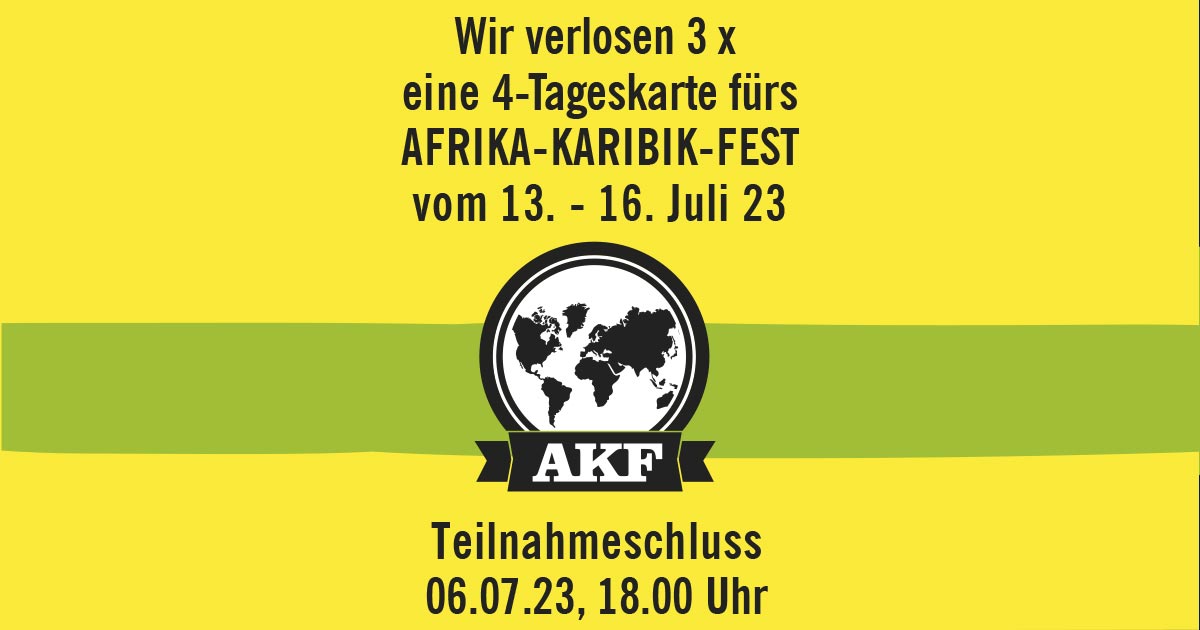 Landwehr Bräu Afrika-Karibik-Fest Gewinnspiel letzte Chance