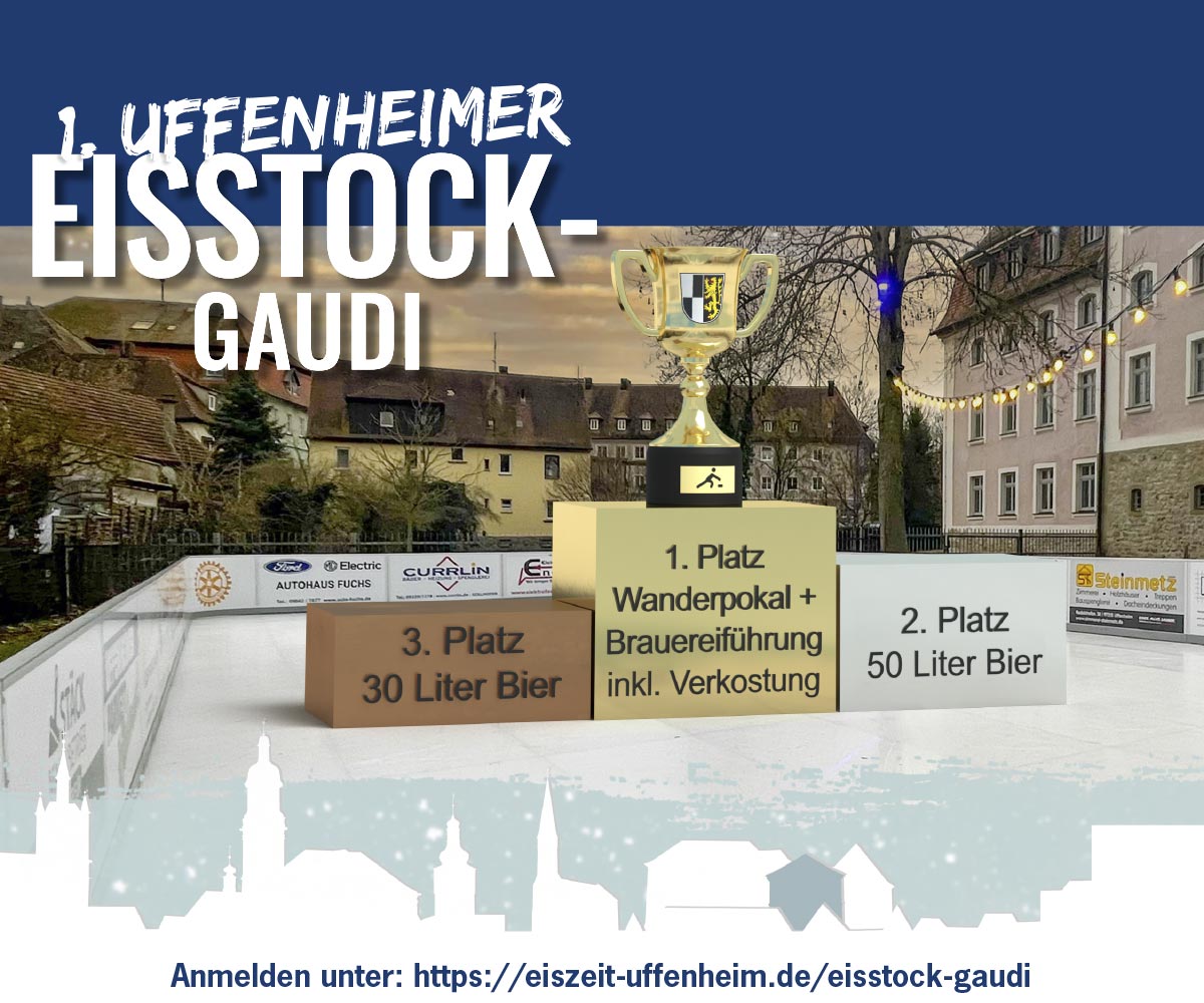Uffenheim Eisstock Gaudi mit Landwehr Bräu