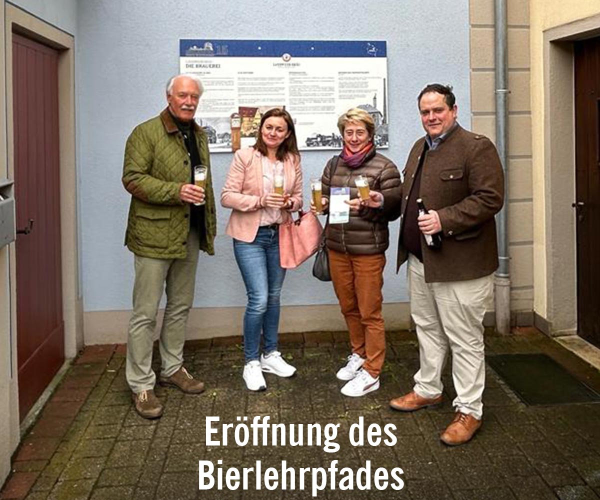 Eröffnung des ersten fränkischen Bierlehrpfades in Reichelshofen