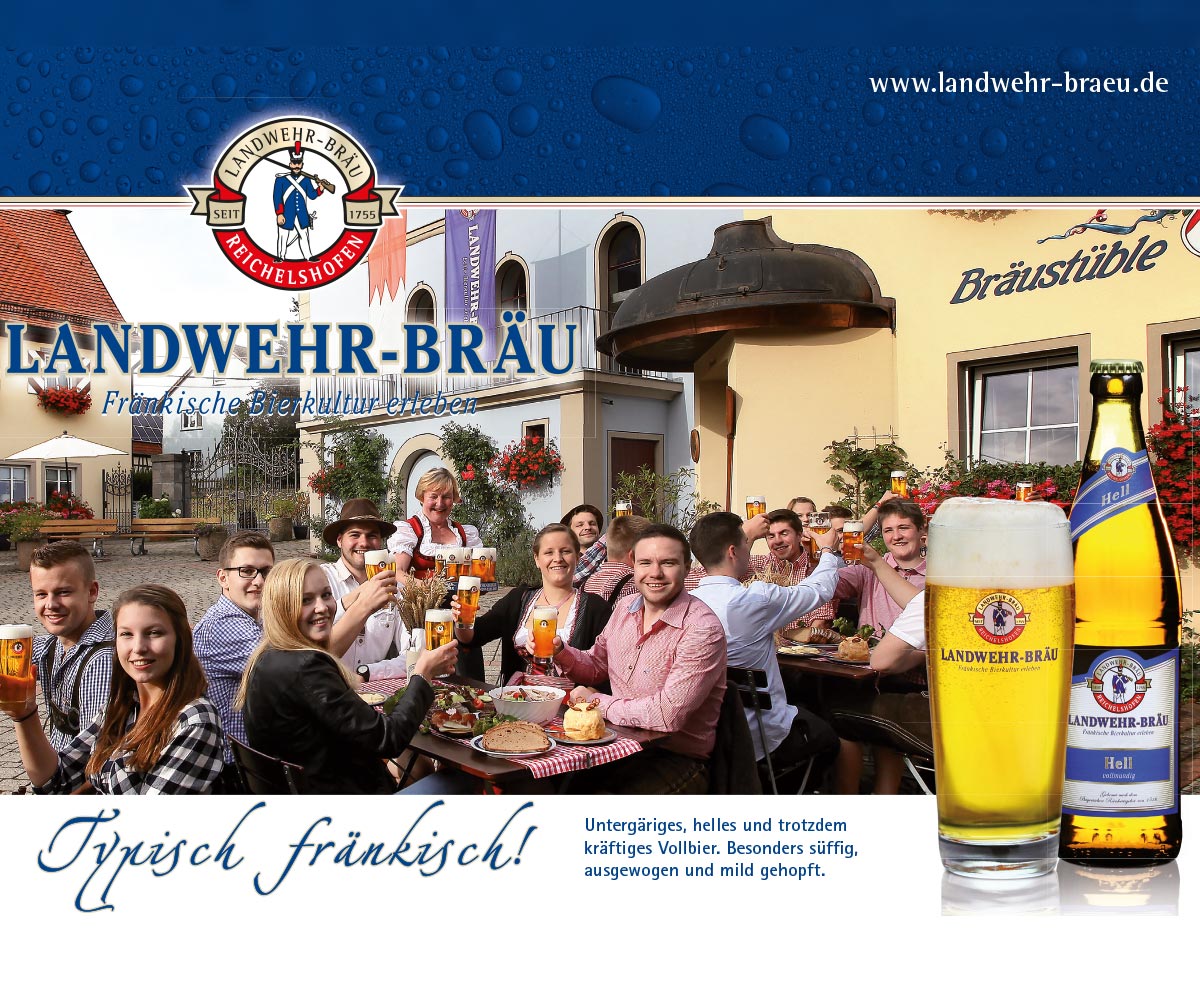 Landwehr Bräu Hell im Edeka