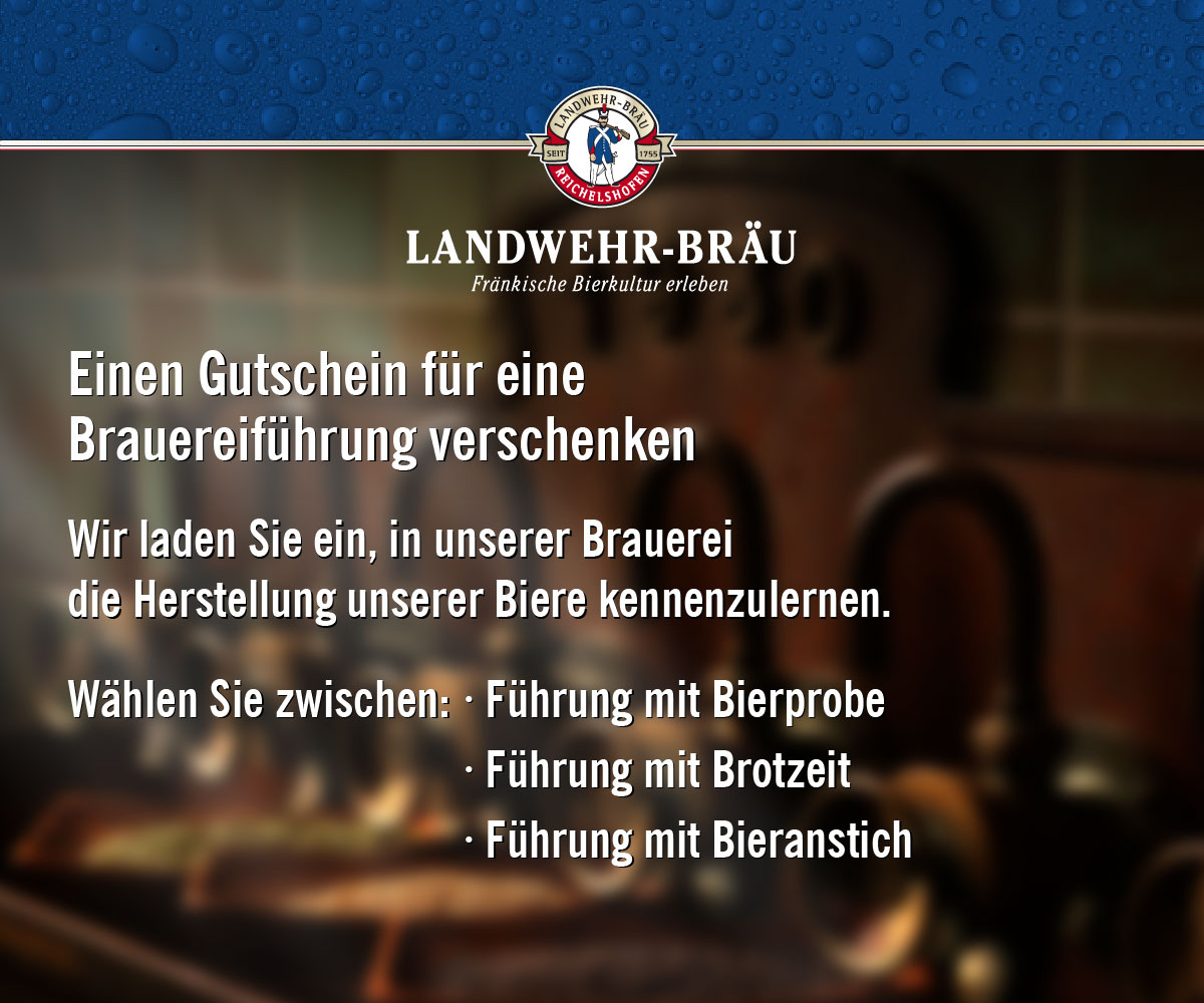 Gutschein Brauereiführung und mehr zu Weihnachten