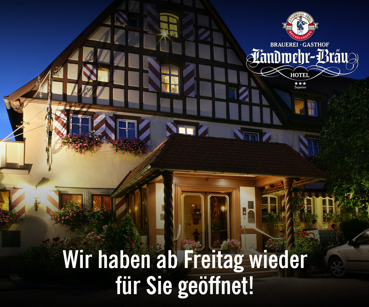 Brauereigasthof, Hotel und Landwehr am Turm ab dieser Woche wieder geöffnet