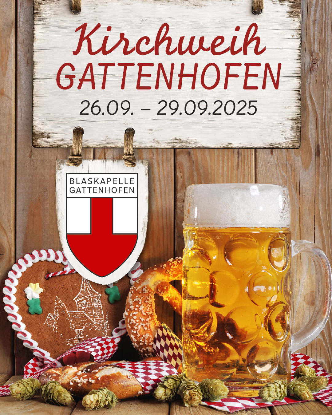 Kirchweih in Gattenhofen, Landwehr Bräu ist Sponsor