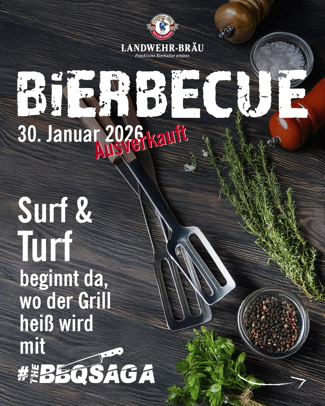 Bierbecue mit Surf and Turf und dem Foodtruck von #thebbqsaga bei Landwehr Bräu