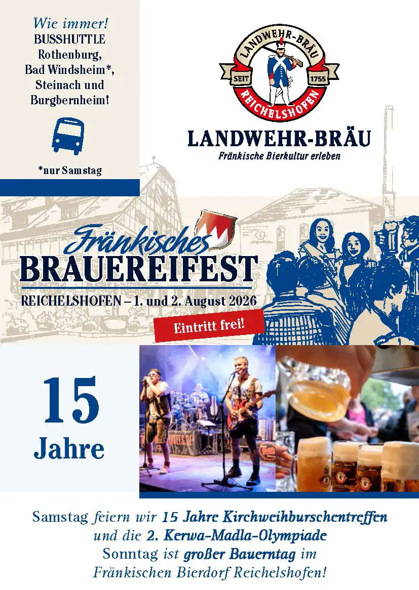 Brauereifest bei Landwehr Bräu, der Flyer ist da