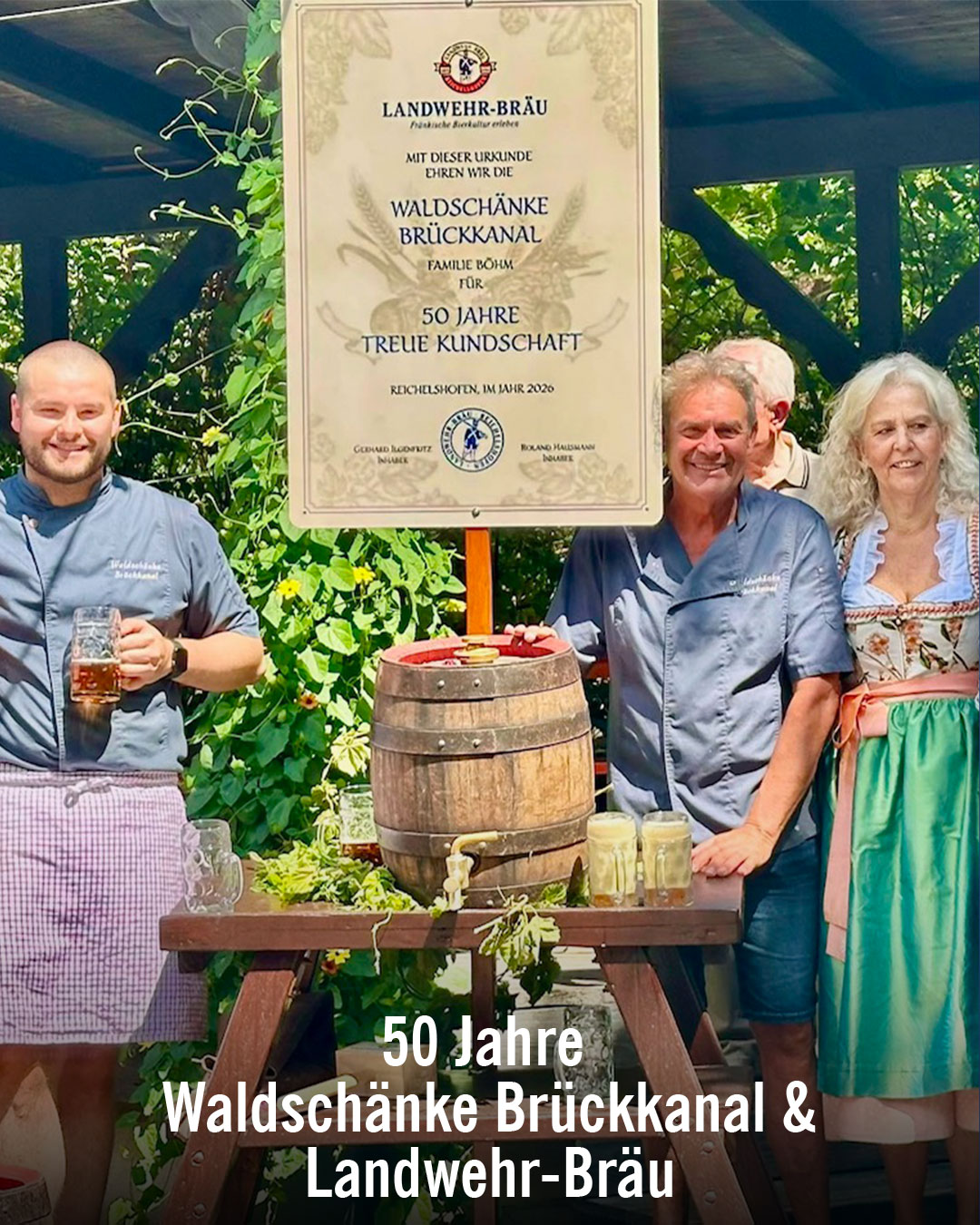 50 Jahre Waldschänke und Landwehr Bräu
